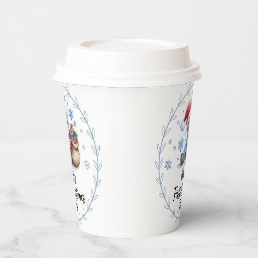 Paper cup-Personalized Baby’s First Christmas Part 紙コップ (左)