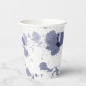 Paper Cups (236 ml) - Blue Pattern 紙コップ (左)