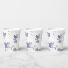 Paper Cups (236 ml) - Blue Pattern 紙コップ