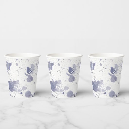 Paper Cups (236 ml) - Blue Pattern 紙コップ (複数)