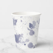 Paper Cups (236 ml) - Blue Pattern 紙コップ (正面)