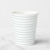 Paper Cups (236 ml) - Blue Stripes 紙コップ (左)