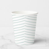 Paper Cups (236 ml) - Blue Stripes 紙コップ (右)