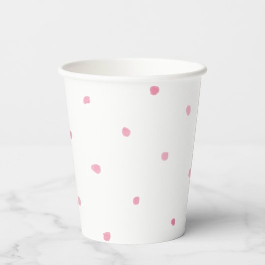 Paper Cups (236 ml) - Pink Dots 紙コップ (裏面)