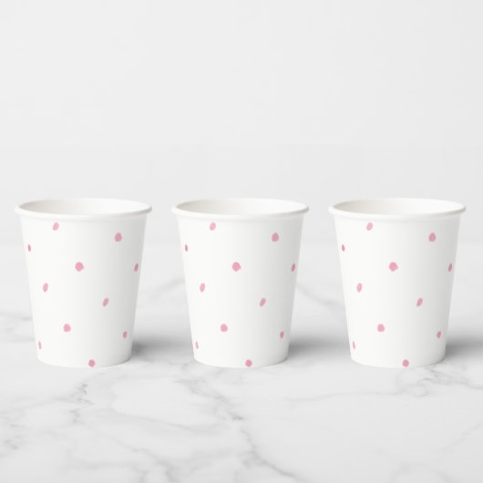 Paper Cups (236 ml) - Pink Dots 紙コップ (複数)