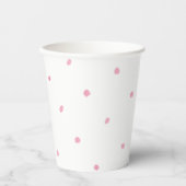 Paper Cups (236 ml) - Pink Dots 紙コップ (正面)