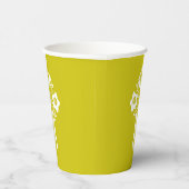 Paper Cups Floral Cross Yellow 紙コップ (右)