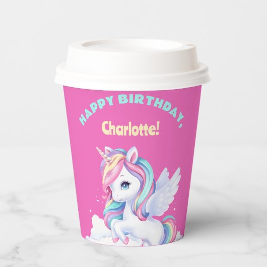 Paper Cups to a magical birthday party. 紙コップ (正面)