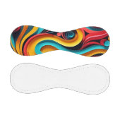 Paper Cut Wavesカラフル Artwork 野球ボール (パネル)