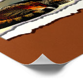 Paper Cutout Resting House Art Print ポスター (角)