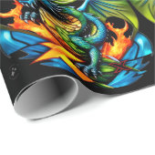 Paper Dragon fly gift wrap ラッピングペーパー (ロールコーナー)