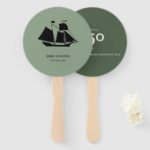 Paper Fans (10) — HMS Gaspee ハンドファン (正面&裏面)