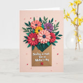 Paper Flower Pop Up Bouquet Card カード (黄色い花)