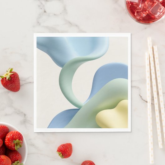 Paper luncheon napkin in stylish graphic スタンダードランチョンナプキン (インサイチュ)