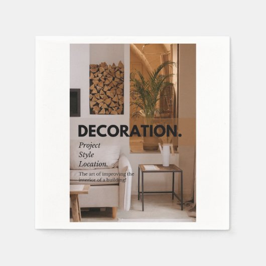 Paper Napkin スタンダードカクテルナプキン (正面)