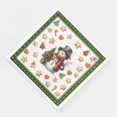 Paper Napkin Dinner Snowman and Christmas Cookies (コーナー)