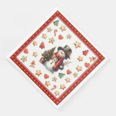 Paper Napkin Dinner Snowman and Christmas Cookies (コーナー)