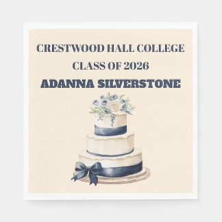 Paper Napkin-Editable Graduation Tableware Set スタンダードランチョンナプキン