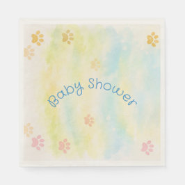 Paper Napkin for Baby Shower - Puppy Theme スタンダードランチョンナプキン