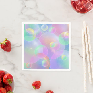 Paper napkins bubble design スタンダードカクテルナプキン