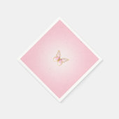 Paper napkins Butterfly Gold Rose スタンダードカクテルナプキン (角)