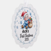 Paper Ornament-Baby Boy’s First Christmas Ornament オーナメントカード (右)