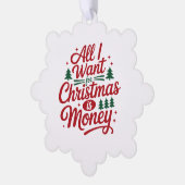 Paper Ornament Card-Funny Xmas Quote オーナメントカード (左)