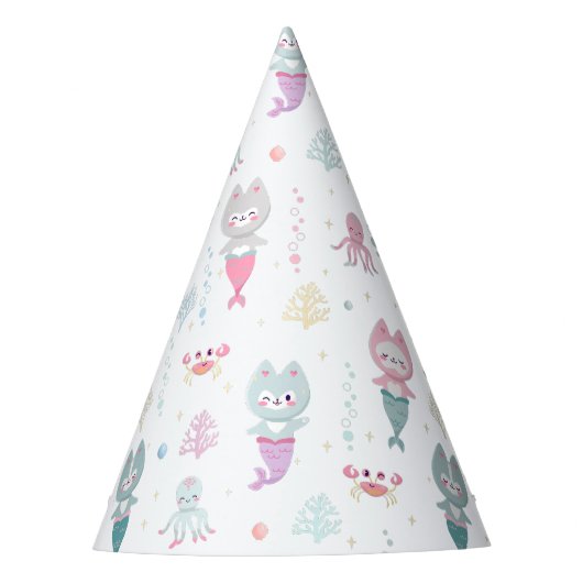Paper Party Hats for a nautical themed birthday. パーティーハット (正面)