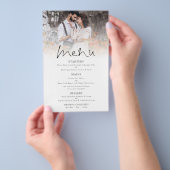 PAPER | Photo Overlay Wedding Thank You Menu チラシ (ハンドル)