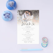 PAPER | Photo Overlay Wedding Thank You Menu チラシ (シングル)