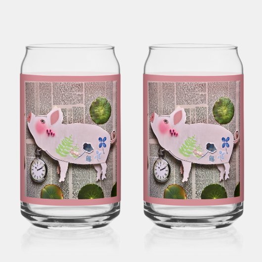 Paper Pig Soda Glass ガラス缶 (裏面)