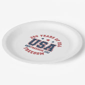 Paper Plate-250th American Independence Tableware ペーパープレート (アングル)