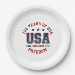 Paper Plate-250th American Independence Tableware ペーパープレート