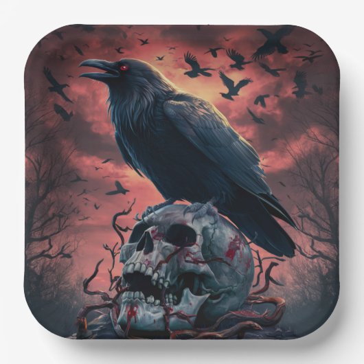 Paper Plate Crow Série 2 03 ペーパープレート (正面)