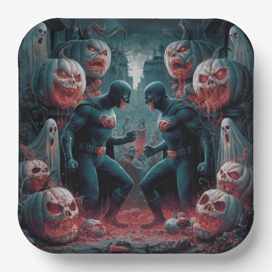 Paper Plate Dark Art Série 1 04 ペーパープレート (正面)