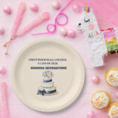 Paper Plate-Editable Graduation Party Plates ペーパープレート (パーティー)