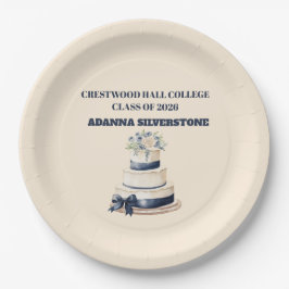Paper Plate-Editable Graduation Party Plates ペーパープレート