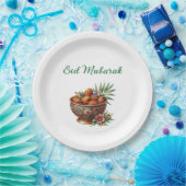 Paper Plate-Eid Mubarak Tableware ペーパープレート (パーティー)