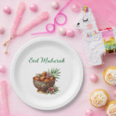 Paper Plate-Eid Mubarak Tableware ペーパープレート (パーティー)