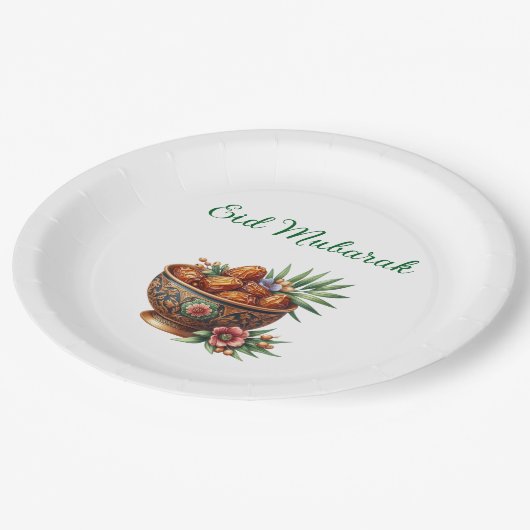 Paper Plate-Eid Mubarak Tableware ペーパープレート (アングル)