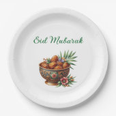 Paper Plate-Eid Mubarak Tableware ペーパープレート (正面)