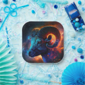 Paper Plate of Aries Zodiac Star Sign ペーパープレート (パーティー)