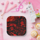 paper plate recycled plastic red texture abstract  ペーパープレート (パーティー)