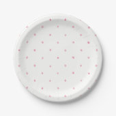 Paper Plates 17,8 cm - Pink Dots ペーパープレート (正面)
