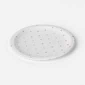 Paper Plates 17,8 cm - Pink Dots ペーパープレート (アングル)