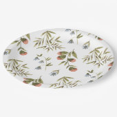 Paper Plates 22,9 cm - Flower Pattern ペーパープレート (アングル)