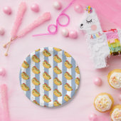 Paper Plates, Blue & White Stripe Hotdogs  ペーパープレート (パーティー)