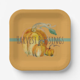 Paper Plates: Harvest Blessings ペーパープレート