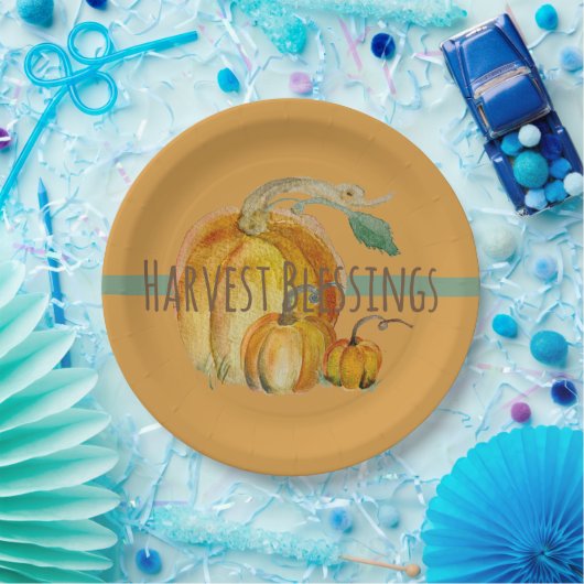 Paper Plates: Harvest Blessings ペーパープレート (パーティー)