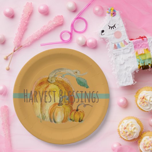 Paper Plates: Harvest Blessings ペーパープレート (パーティー)